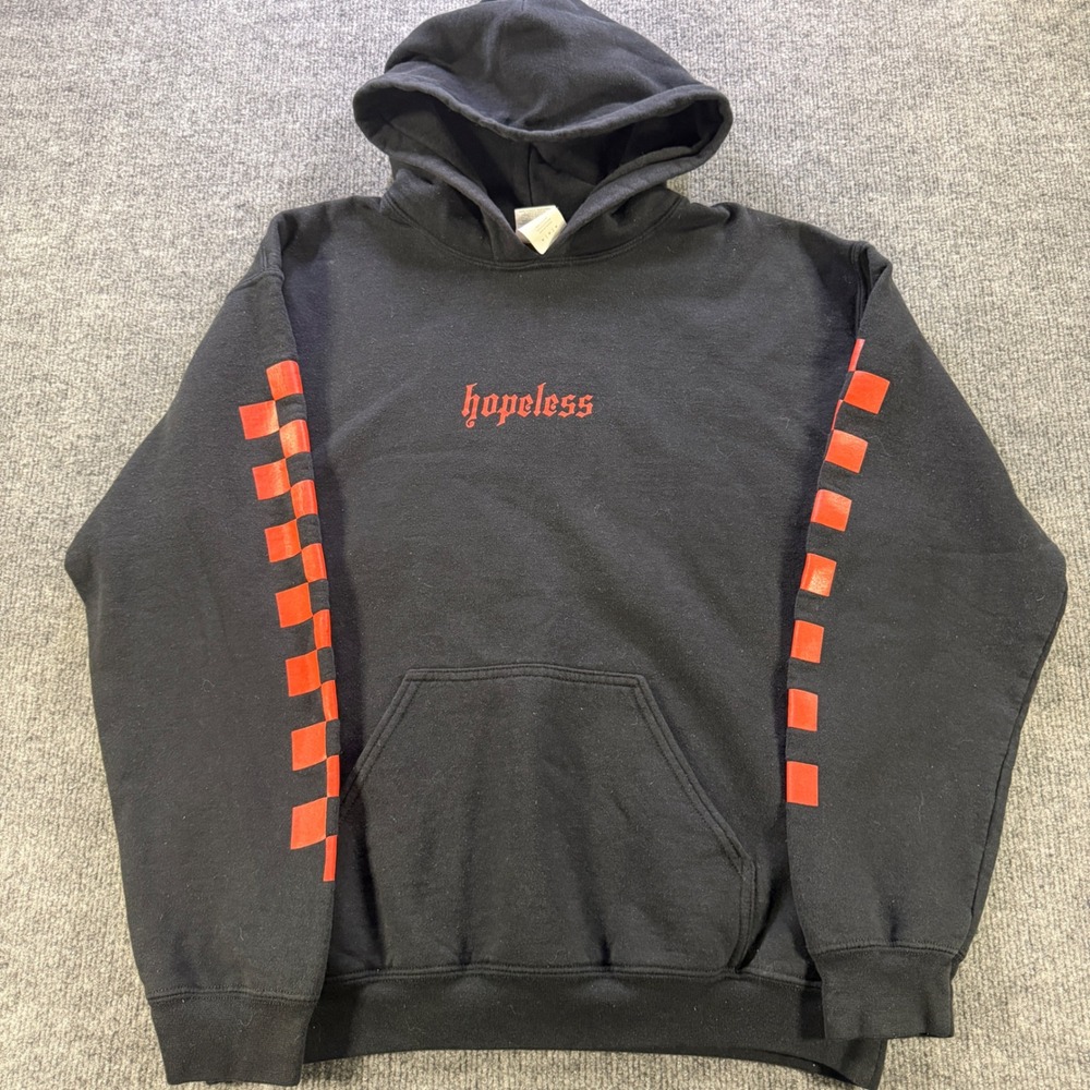 Hopeless Graphic Hoodie Cotton Poly Black Size Medium Goth Skater Emo Grunge